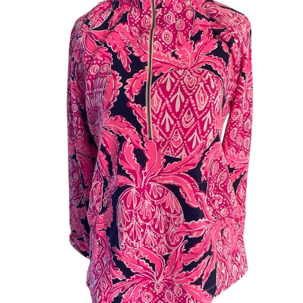 Lily Pulitzer Skipper popover in Coco  Safari pullover